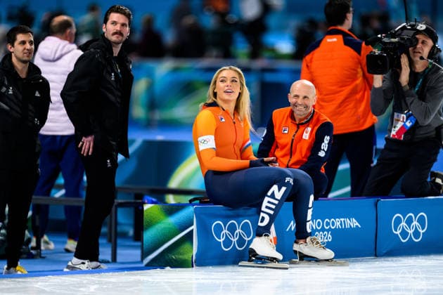 260215 Jutta Leerdam of Netherlands after competing in women s 500m Speed skating, Eisschnelllauf during day 9 of the 2026 Winter Olympics on February 15, 2026 in Milan. Photo: Carl Sandin BILDBYRAN kod CS CS0881 skridskor speed skating Olympic Games, Olympische Spiele, Olympia, OS olympics winter olympics os ol olympiska spel vinter-os olympiske leker milano cortina 2026 milan cortina 2026 milano cortina 2026 olympic games milano cortina 2026 winter olympic games milano cortina-os milano cortina-ol vinter-ol 9 bbeng dam *** 260215 Jutta Leerdam of Netherlands after competing in women s 500m speed skating during day 9 of the 2026 Winter Olympics on February 15, 2026 in Milan Photo Carl Sandin BILDBYRAN code CS CS0881 skates speed skating olympic games olympics winter olympics os ol olympiska spel vinter os olympiske leker milano cortina 2026 milan cortina 2026 milano cortina 2026 olympic games milano cortina 2026 winter olympic games milano cortina os milano cortina ol vinter ol 9 bbeng dam  Copyright: CARLxSANDIN BB260215CS052