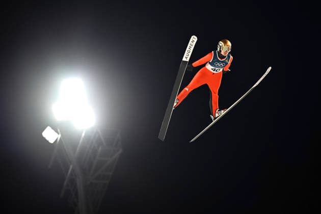 VAL DI FIEMME, ITALY 20260215 Heidi Dyhre Traaserud, Norway, in the women s Ski jumping, Skispringen, Ski, nordisch on the large hill during the Winter Olympics at the Tesero cross-country ski stadium in Val di Fiemme, Italy. *** The image is included in the SPORTS PACKAGE. For others PAYMENT IMAGE *** VAL DI FIEMME ITALY x10430x *** VAL DI FIEMME, ITALY 20260215 Heidi Dyhre Traaserud, Norway, in the women s ski jumping on the large hill during the Winter Olympics at the Tesero cross country ski stadium in Val di Fiemme, Italy The image is included in the SPORTS PACKAGE For others PAYMENT IMAGE VAL DI FIEMME ITALY x10430x  Copyright: xChristinexOlsson TTx 2026 OLYMPICS SKI JUMPING