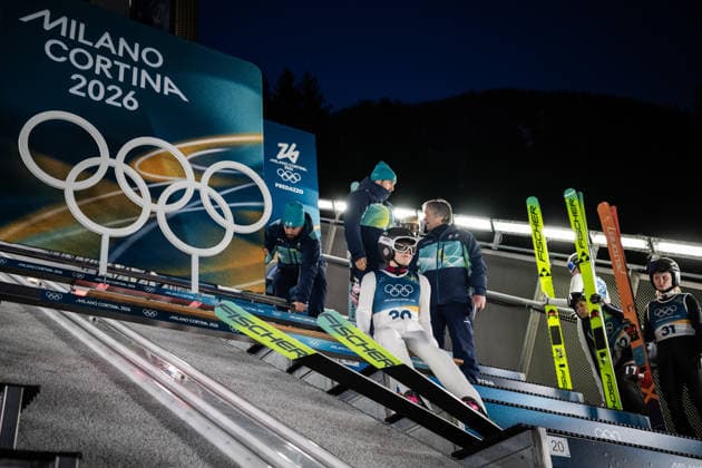 260215 Frida Westman of Sweden during a trial run ahead of the women™s large hill individual Ski jumping, Skispringen, Ski, nordisch during day 9 of the 2026 Winter Olympics on February 15, 2026 in Predazzo. Photo: Maxim Thore BILDBYRAN kod MT MT0984 backhoppning ski jumping skihopping Olympic Games, Olympische Spiele, Olympia, OS olympics winter olympics os ol olympiska spel vinter-os olympiske leker milano cortina 2026 milan cortina 2026 milano cortina 2026 olympic games milano cortina 2026 winter olympic games milano cortina-os milano cortina-ol vinter-ol 9 bbeng dam sverige *** 260215 Frida Westman of Sweden during a trial run ahead of the women™s large hill individual ski jumping during day 9 of the 2026 Winter Olympics on February 15, 2026 in Predazzo Photo Maxim Thore BILDBYRAN kod MT MT0984 backhoppning ski jumping skihopping olympic games olympics winter olympics os ol olympiska spel vinter os olympiske leker milano cortina 2026 milan cortina 2026 milano cortina 2026 olympic games milano cortina 2026 winter olympic games milano cortina os milano cortina ol vinter ol 9 bbeng dam sverige  Copyright: MAXIMxTHORE BB260215MT125