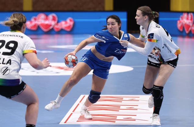 HC Lokomotiva v Vfl Oldenburg - EHF European League Women ZAGREB, CROATIA - FEBRUARY 15: Tara Djelekovcan of HC Lokomotiva in action during the EHF European League Women - Group Phase match between HC Lokomotiva and Vfl Oldenburg at Sports Hall Sutinska Vrela on February 15, 2026 in Zagreb, Croatia.  JosipxMikacic PIXSELL