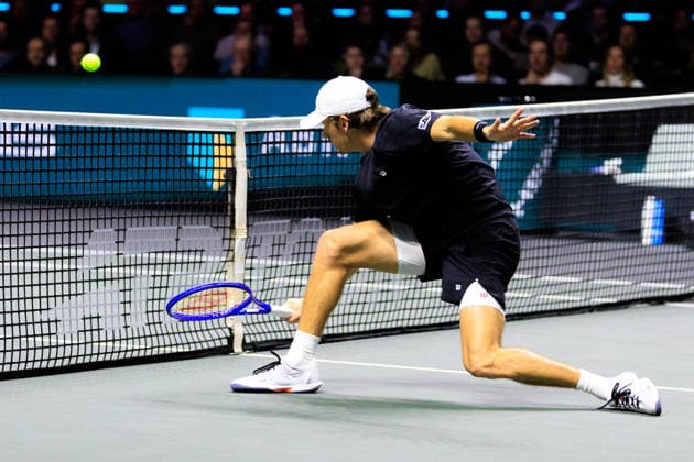 2026-02-15 ABN AMRO Open ROTTERDAM, NETHERLANDS - FEBRUARY 15: Alex de Minaur of Australia during the Final at the ABN AMRO Open at Ahoy on February 15, 2026 in Rotterdam, Netherlands. Rotterdam Ahoy Netherlands Content not available for redistribution in The Netherlands directly or indirectly through any third parties. Copyright: xMarcelxvanxPlateringenx