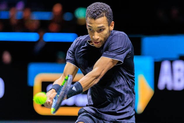2026-02-15 ABN AMRO Open ROTTERDAM, NETHERLANDS - FEBRUARY 15: Felix Auger-Aliassime of Canada during the Final at the ABN AMRO Open at Ahoy on February 15, 2026 in Rotterdam, Netherlands. Rotterdam Ahoy Netherlands Content not available for redistribution in The Netherlands directly or indirectly through any third parties. Copyright: xMarcelxvanxPlateringenx