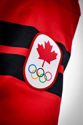 15 02 2026, Milano, Santa Giulia Ice hockey, Eishockey Arena, Winter Olympics: Canada - France (Ice Hockey), olympic jersey patch Milano Santa Giulia Ice Hockey Arena Lombardy Italy *** 15 02 2026, Milano, Santa Giulia Ice Hockey Arena, Winter Olympics Canada France Ice Hockey , olympic jersey patch Milano Santa Giulia Ice Hockey Arena Lombardy Italy Copyright: xJustPictures.ch AndreaxBrancax jp-en-AnBr-AB-AAB_541415022026