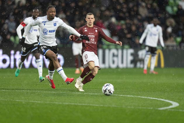 FOOTBALL : Metz fc vs Auxerre - ligue 1 - Metz - 15 2 26 Gauthier Hein 10  Copyright: xelyxandroxcegarrax