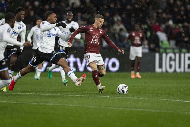 FOOTBALL : Metz fc vs Auxerre - ligue 1 - Metz - 15 2 26 Gauthier Hein 10  Copyright: xelyxandroxcegarrax