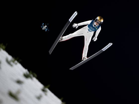 OLYMPICS - Winter Olympic Games, Olympische Spiele, Olympia, OS Milano Cortina 2026 PREDAZZO,ITALY,15.FEB.26 - OLYMPICS, Ski jumping, Skispringen, Ski, nordisch - Winter Olympic Games Milano Cortina 2026, large hill, women. Image shows Lisa Eder (AUT).  GEPAxpictures xOliverxLerch