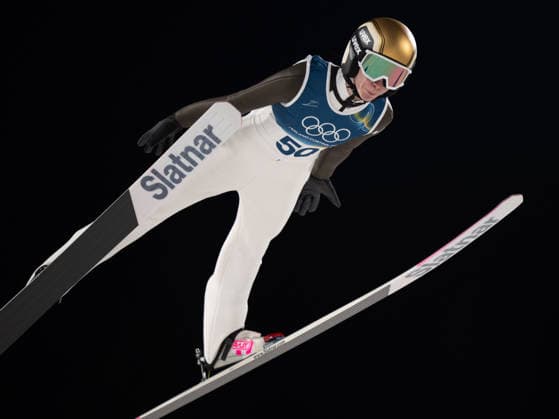 OLYMPICS - Winter Olympic Games, Olympische Spiele, Olympia, OS Milano Cortina 2026 PREDAZZO,ITALY,15.FEB.26 - OLYMPICS, Ski jumping, Skispringen, Ski, nordisch - Winter Olympic Games Milano Cortina 2026, large hill, women. Image shows Nika Prevc (SLO).  GEPAxpictures xOliverxLerch