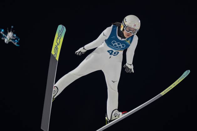 OLYMPICS - Winter Olympic Games, Olympische Spiele, Olympia, OS Milano Cortina 2026 PREDAZZO,ITALY,15.FEB.26 - OLYMPICS, Ski jumping, Skispringen, Ski, nordisch - Winter Olympic Games Milano Cortina 2026, large hill, women. Image shows Nozomi Maruyama (JPN).  GEPAxpictures xOliverxLerch