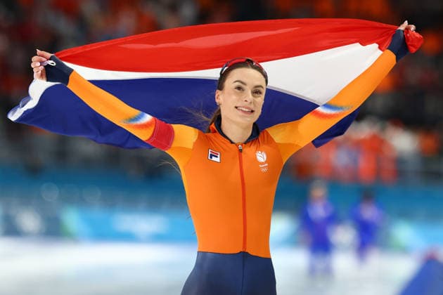February 15, 2026, Rho, Lombardy, Italy: FEMKE KOK of Netherlands celebrates winning the Gold Medal in the Women s Speed skating, Eisschnelllauf Men s 500m at the Milano Cortina 2026 Winter Olympic Games, Olympische Spiele, Olympia, OS Rho Italy - ZUMAc179 20260215_oly_c179_054 Copyright: xMickaelxChavetx