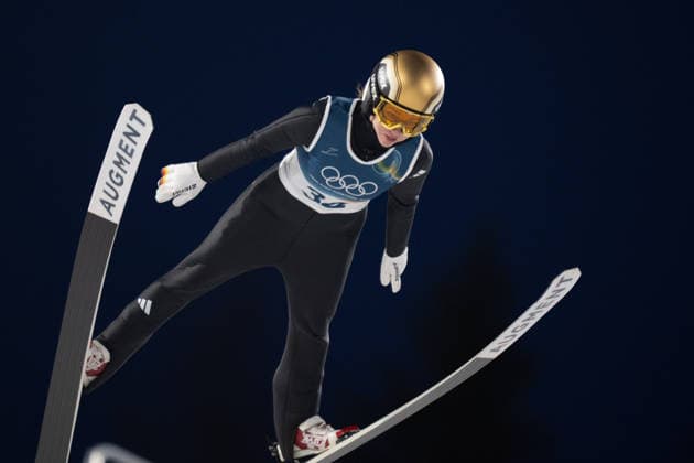 OLYMPICS - Winter Olympic Games, Olympische Spiele, Olympia, OS Milano Cortina 2026 PREDAZZO,ITALY,15.FEB.26 - OLYMPICS, Ski jumping, Skispringen, Ski, nordisch - Winter Olympic Games Milano Cortina 2026, large hill, women. Image shows Juliane Seyfarth (GER).  GEPAxpictures xOliverxLerch