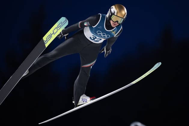OLYMPICS - Winter Olympic Games, Olympische Spiele, Olympia, OS Milano Cortina 2026 PREDAZZO,ITALY,15.FEB.26 - OLYMPICS, Ski jumping, Skispringen, Ski, nordisch - Winter Olympic Games Milano Cortina 2026, large hill, women. Image shows Annika Sieff (ITA).  GEPAxpictures xOliverxLerch