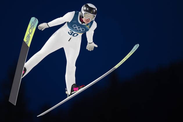 OLYMPICS - Winter Olympic Games, Olympische Spiele, Olympia, OS Milano Cortina 2026 PREDAZZO,ITALY,15.FEB.26 - OLYMPICS, Ski jumping, Skispringen, Ski, nordisch - Winter Olympic Games Milano Cortina 2026, large hill, women. Image shows Frida Westman (SWE).  GEPAxpictures xOliverxLerch