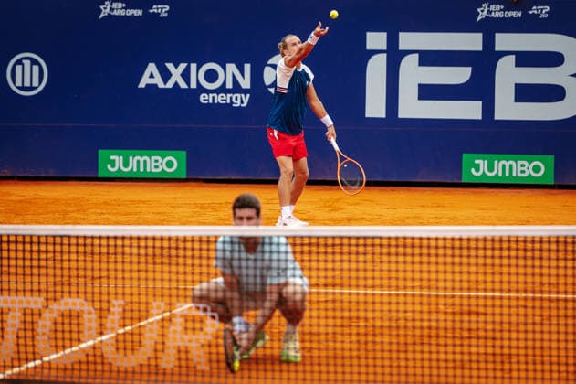 ATP, Tennis Herren Argentina Open 2026 BUENOS AIRES, AR - 15.02.2026: ATP ARGENTINA OPEN 2026 - Buenos Aires, Argentina. February 15, 2026. Rafael Matos (BRA) and Orlando Luz (BRA) in action during the doubles final of the Argentina Open 2026. (Photo: Lucas Mangi Fotoarena) x2886331x  LucasxMangi