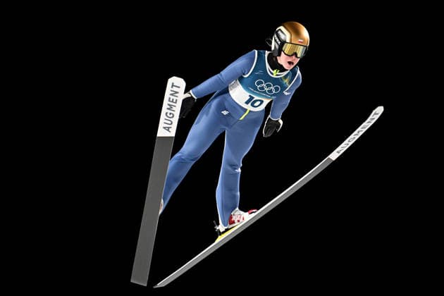 Predazzo, Italy, February 15th 2026. Pola Beltowska of Poland in action during the Ski jumping, Skispringen, Ski, nordisch Womens Large Hill Individual competition of the Olympic Winter games, Winterspiele,Spiele, Summer games 2026 in Predazzo, Italy. (Photo by Igor Kupljenik Sports Press Photo)  Copyright: xIgorxKupljenikx xSPPx Sportspressphoto_SPR93199