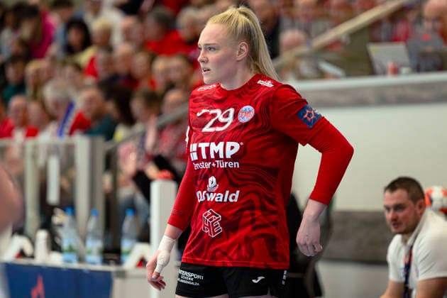 Johanna Reichert (Thueringer HC, 29) GER, Thueringer HC gegen Motherson Mosonmagyarovari KC , Handball, EHF European League Women, Gruppen Phase , Saison 2025 2026, 15.02.2026 GER, Thueringer HC gegen Motherson Mosonmagyarovari KC , Handball, EHF European League Women, Gruppen Phase , Saison 2025 2026, 15.02.2026 Bad Langensalza Copyright: xEibner-Pressefoto MartinxHerbstx EP_MHT