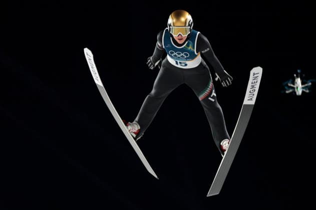 OLYMPICS - Winter Olympic Games, Olympische Spiele, Olympia, OS Milano Cortina 2026 PREDAZZO,ITALY,15.FEB.26 - OLYMPICS, Ski jumping, Skispringen, Ski, nordisch - Winter Olympic Games Milano Cortina 2026, large hill, women. Image shows Martina Zanitzer (ITA).  GEPAxpictures xMatthiasxTrinkl