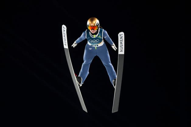 OLYMPICS - Winter Olympic Games, Olympische Spiele, Olympia, OS Milano Cortina 2026 PREDAZZO,ITALY,15.FEB.26 - OLYMPICS, Ski jumping, Skispringen, Ski, nordisch - Winter Olympic Games Milano Cortina 2026, large hill, women. Image shows Anna Twardosz (POL).  GEPAxpictures xMatthiasxTrinkl