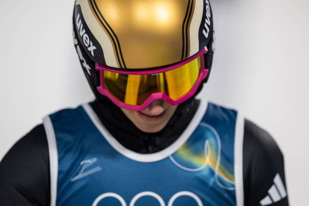 OLYMPICS - Winter Olympic Games, Olympische Spiele, Olympia, OS Milano Cortina 2026 PREDAZZO,ITALY,15.FEB.26 - OLYMPICS, Ski jumping, Skispringen, Ski, nordisch - Winter Olympic Games Milano Cortina 2026, large hill, women. Image shows Katharina Schmid (GER).  GEPAxpictures xOliverxLerch