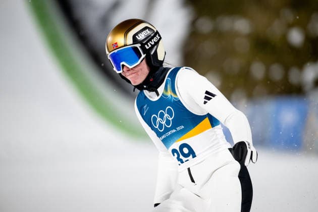 KVANDAL Eirin Maria (Norwegen), ITA, Olympische Spiele Milano Cortina 2026, Olympia, Skispringen, Großschanze Frauen Einzel, 15.02.2026 ITA, Olympische Spiele Milano Cortina 2026, Olympia, Skispringen, Großschanze Frauen Einzel, 15.02.2026 Predazzo *** KVANDAL Eirin Maria Norway , ITA, Olympic Games Milano Cortina 2026, Olympic Games, Ski Jumping, Large Hill Women Individual, 15 02 2026 ITA, Olympic Games Milano Cortina 2026, Olympic Games, Ski Jumping, Large Hill Women Individual, 15 02 2026 Predazzo Copyright: xEibner-Pressefoto Memmlerx EP_MMR