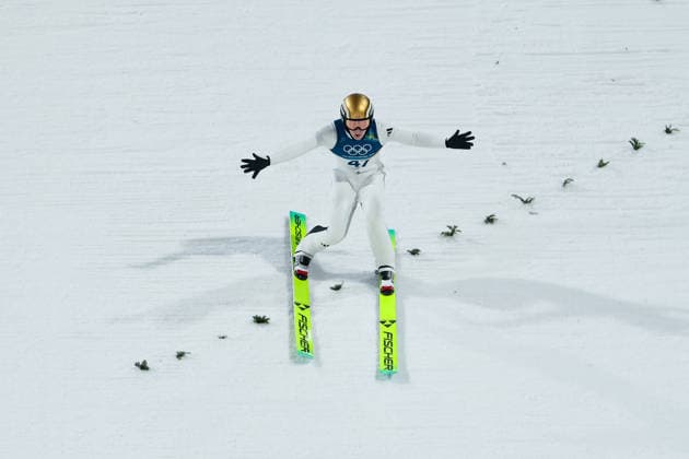Olympische Winterspiele Milano Cortina 2026 Skispringen Großschanze Einzel Frauen am 15.02.2026 an der Predazzo Ski jumping, Skispringen, Ski, nordisch Stadium in Predazzo Anna Odine Stroem ( Norwegen ) *** Olympic Winter Games Milano Cortina 2026 Ski Jumping Large Hill Individual Women on 15 02 2026 at the Predazzo Ski Jumping Stadium in Predazzo Anna Odine Stroem Norway xMSx