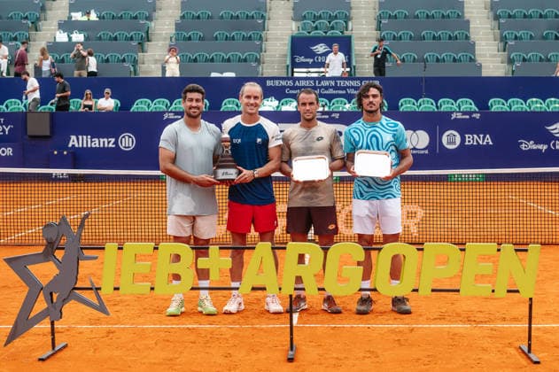 ATP, Tennis Herren Argentina Open 2026 BUENOS AIRES, AR - 15.02.2026: ATP ARGENTINA OPEN 2026 - Buenos Aires, Argentina. February 15, 2026. Rafael Matos (BRA) and Orlando Luz (BRA) celebrate their doubles title at the Argentina Open 2026. (Photo: Lucas Mangi Fotoarena) x2886551x  LucasxMangi