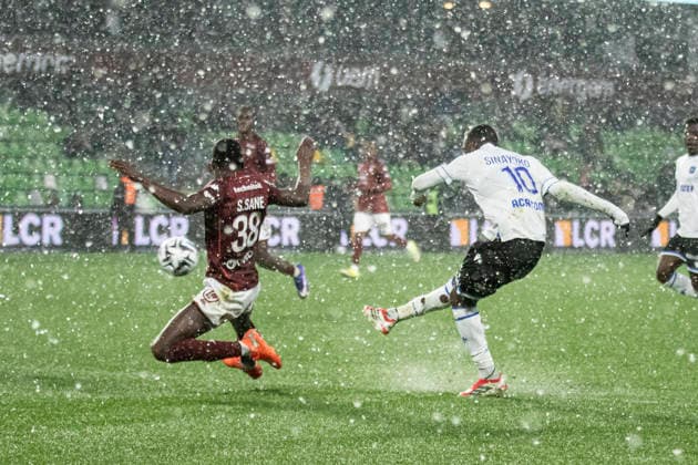 FOOTBALL : Metz fc vs Auxerre - ligue 1 - Metz - 15 2 26 Lassine Sinayoko 10  Copyright: xx