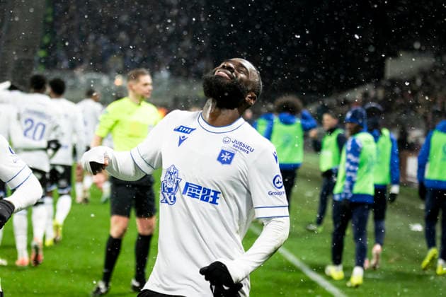 FOOTBALL : Metz fc vs Auxerre - ligue 1 - Metz - 15 2 26 Joie des joueurs de l equipe de Auxerre apres le but de Lassine Sinayoko 10  Copyright: xx