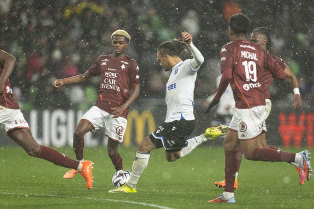 FOOTBALL : Metz fc vs Auxerre - ligue 1 - Metz - 15 2 26 SÃ kou Mara 9  Copyright: xelyxandroxcegarrax