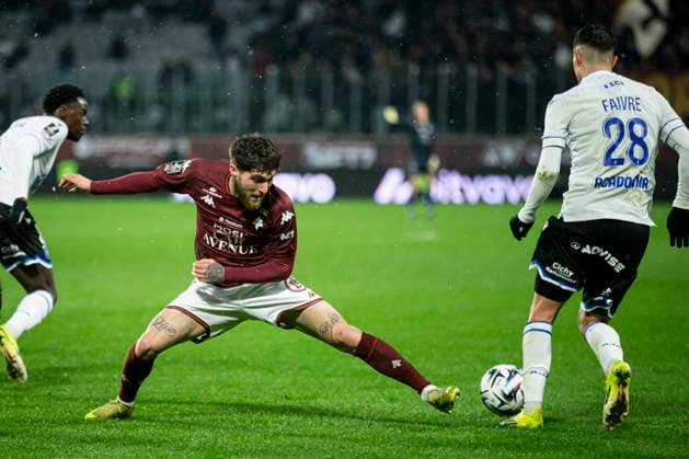 FOOTBALL : Metz fc vs Auxerre - ligue 1 - Metz - 15 2 26 Giorgi Tsitaishvili 7  Copyright: xx