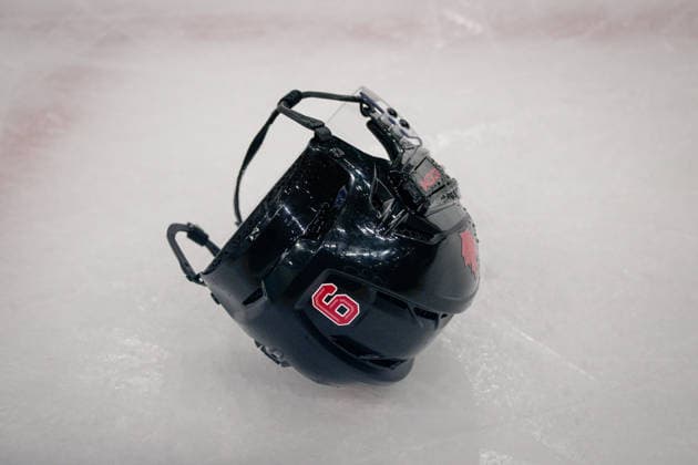 Helmet 9 in action during the Menss Ice hockey, Eishockey group stage game between Canada and France at the Olympic Winter games, Winterspiele,Spiele, Summer games Milano Cortina 2026 at the Milano Santa Giulia Ice Hockey Arena, Milan, Italy, on February 15, 2026. im Gruppenspiel der Männer im Eishockey zwischen Kanada und Frankreich bei den Olympischen Winterspielen Milano Cortina 2026 in der Milano Santa Giulia Ice Hockey Arena, Mailand, Italien, am 15. Februar 2026. *** Helmet 9 in action during the Mens ice hockey group stage game between Canada and France at the Olympic Winter Games Milano Cortina 2026 at the Milano Santa Giulia Ice Hockey Arena, Milan, Italy, on February 15, 2026 in the Mens ice hockey group stage game between Canada and France at the Olympic Winter Games Milano Cortina 2026 at the Milano Santa Giulia Ice Hockey Arena, Milan, Italy, on February 15, 2026 Copyright: HMBxMedia MarcxNiemeyer