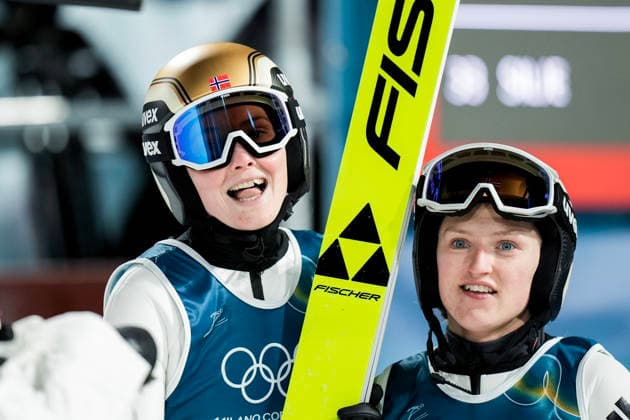 Winter Olympics in Milan Cortina 2026 Val di Fiemme, Italy 20260215. Anna Odine Straem during the 2nd round of the women s large hill jump in the Predazzo Ski jumping, Skispringen, Ski, nordisch Stadium during the Winter Olympics in Milano Cortina 2026. Photo: Terje Pedersen NTB Val di Fiemme Italy EDITORIAL USE ONLY. RESTRICTED USE FOR BETTING COMPANIES Ref:_SPOd8xc8FZobYg.jpg *** Winter Olympics in Milan Cortina 2026 Val di Fiemme, Italy 20260215 Anna Odine Straem during the 2nd round of the women s large hill jump in the Predazzo Ski Jumping Stadium during the Winter Olympics in Milan Cortina 2026 Photo Terje Pedersen NTB Val di Fiemme Italy EDITORIAL USE ONLY RESTRICTED USE FOR BETTING COMPANIES  Copyright: xTerjexPedersenx xNTBx
