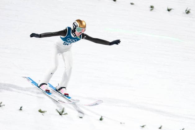 OLYMPICS - Winter Olympic Games, Olympische Spiele, Olympia, OS Milano Cortina 2026 PREDAZZO,ITALY,15.FEB.26 - OLYMPICS, Ski jumping, Skispringen, Ski, nordisch - Winter Olympic Games Milano Cortina 2026, large hill, women. Image shows Nika Prevc (SLO).  GEPAxpictures xMatthiasxTrinkl