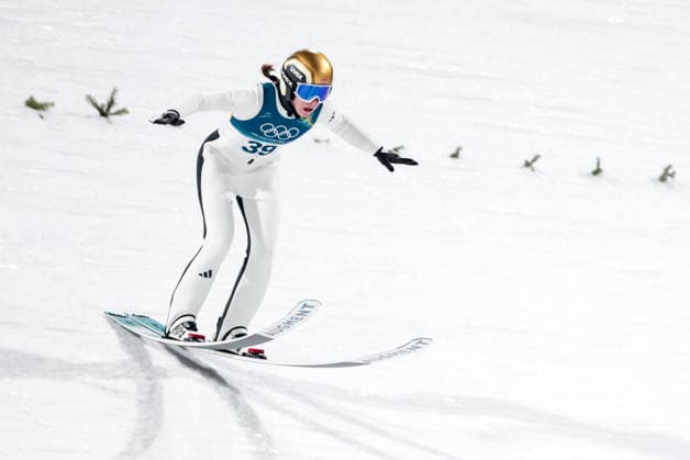 OLYMPICS - Winter Olympic Games, Olympische Spiele, Olympia, OS Milano Cortina 2026 PREDAZZO,ITALY,15.FEB.26 - OLYMPICS, Ski jumping, Skispringen, Ski, nordisch - Winter Olympic Games Milano Cortina 2026, large hill, women. Image shows Eirin Maria Kvandal (NOR).  GEPAxpictures xMatthiasxTrinkl