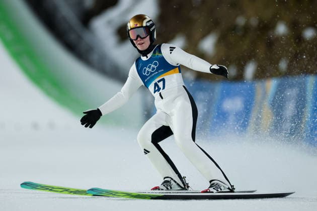 Olympische Winterspiele Milano Cortina 2026 Skispringen Großschanze Einzel Frauen am 15.02.2026 an der Predazzo Ski jumping, Skispringen, Ski, nordisch Stadium in Predazzo Anna Odine Stroem ( Norwegen ) gewinnt die Gold Medaille *** Olympic Winter Games Milano Cortina 2026 Ski Jumping Large Hill Individual Women on 15 02 2026 at the Predazzo Ski Jumping Stadium in Predazzo Anna Odine Stroem Norway wins the gold medal xMSx