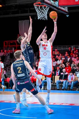 Barmer 2. Basketball Bundesliga ProA: Rheinstars Köln vs. Eisbären Bremerhaven, 15.02.2026 Björn Rohwer (RheinStarsKöln 15), Barmer 2. Basketball Bundesliga ProA: Rheinstars Köln vs. Eisbären Bremerhaven am 15.02.2026 in der Motorworld Köln in Koeln (Nordrhein-Westfalen) Copyright: xBEAUTIFULxSPORTS Mueller-Laschetx