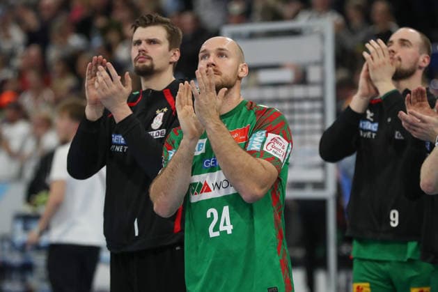 15.02.2026, xgox, Handball - Daikin HBL THW Kiel - SC Magdeburg emspor, v.l. Christian O Sullivan (Magdeburg, 24) enttaeuscht, schaut enttaeuscht, niedergeschlagen, disappointed Kiel