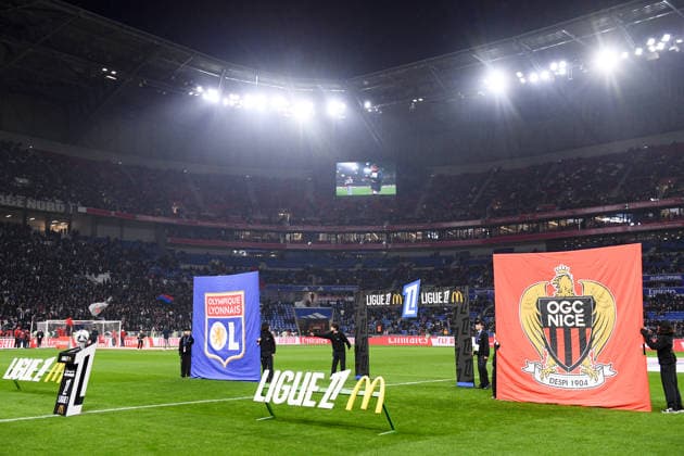 Olympique Lyonnais v OGC Nice - Ligue 1 McDonald s 2025 2026 Illustration during the Ligue 1 McDonald s match between Lyon and Nice at Groupama Stadium on February 15, 2026 in Lyon, France. Lyon France  Copyright: xFEPx 776348288