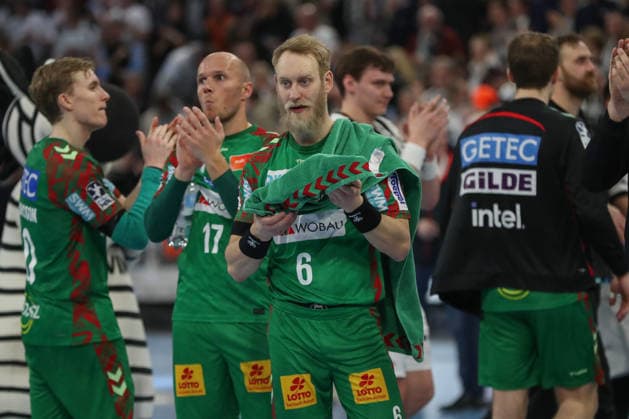 15.02.2026, xgox, Handball - Daikin HBL THW Kiel - SC Magdeburg emspor, v.l. Matthias Musche (Magdeburg, 6) enttaeuscht, schaut enttaeuscht, niedergeschlagen, disappointed Kiel