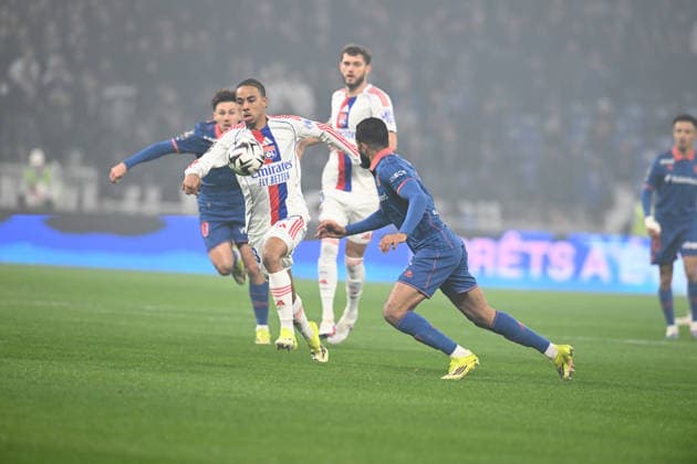 Football : Olympique Lyonnais v OGC Nice - Ligue 1 - 15 02 2026 NARTEY Noah of Lyon during the French league 1 match between Olympique Lyonnais and OGC Nice at Groupama Stadium Decines Charpieu Lyon France on February 15, 2026 LYONFrance  Copyright: xMouradxAllilix