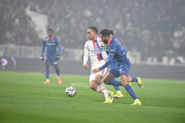 Football : Olympique Lyonnais v OGC Nice - Ligue 1 - 15 02 2026 NARTEY Noah of Lyon during the French league 1 match between Olympique Lyonnais and OGC Nice at Groupama Stadium Decines Charpieu Lyon France on February 15, 2026 LYONFrance  Copyright: xMouradxAllilix