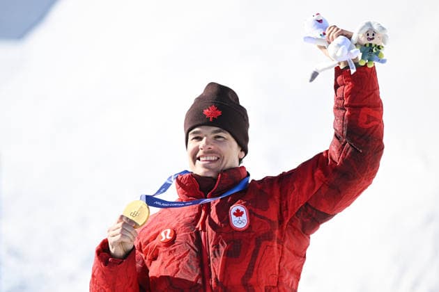 Mikael Kingsbury (CAN), FEBRUARY 15, 2026 - Freestyle Skiing : Men s Dual Moguls Medal ceremony during the Milano Cortina 2026 Olympic Winter games, Winterspiele,Spiele, Summer games at Livigno Aerials and Moguls Park in Livigno, Italy.  aflo_319989713