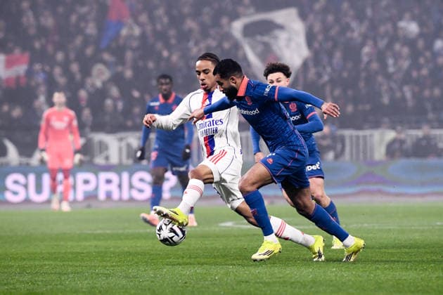 Olympique Lyonnais v OGC Nice - Ligue 1 McDonald s 2025 2026 02 Ali ABDI (ogcn) - 99 Noah NARTEY (ol) during the Ligue 1 McDonald s match between Lyon and Nice at Groupama Stadium on February 15, 2026 in Lyon, France. Lyon France  Copyright: xFEPx 776348288