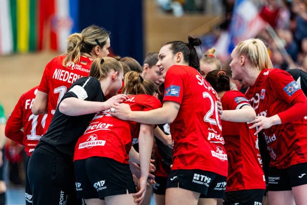 15.02.2026, GER, Handball, Frauen, Saison 2025 2026, EHF European League , Gruppenphase, Thueringer HC - Motherson Mosonmagyarovari KC Jana Scheib (Thueringer HC,20) 99947 Bad Langensalza Salza Halle Sporthalle Mehrz Thüringen Deutschland