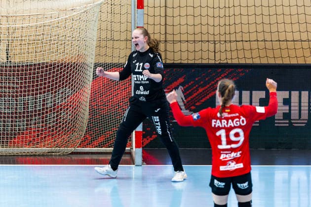 15.02.2026, GER, Handball, Frauen, Saison 2025 2026, EHF European League , Gruppenphase, Thueringer HC - Motherson Mosonmagyarovari KC Laura Kuske (Thueringer HC,11) 99947 Bad Langensalza Salza Halle Sporthalle Mehrz Thüringen Deutschland