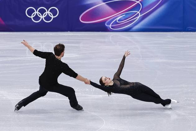 MILAN , 15-02-2026 , Milano Ice Skating Arena , season 2025 2026 , Olympic Winter games, Winterspiele,Spiele, Summer games 2026 - Figure skating, Eiskunstlauf - Pair skating short program, Picture shows Daria Danilova and Michel Tsiba Olympic Winter Games 2026 - Figure skating - Pair skating short program  x201637273x Copyright: