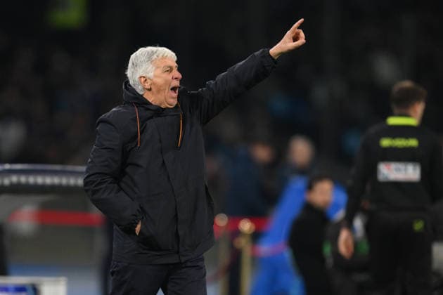 15th February 2026, Stadio Diego Armando Maradona, Naples, Italy; Serie A Football; Napoli versus Roma; Giam Piero Gasperini head coach of AS Roma  AllShotLive Content restricted for UK based newspaper