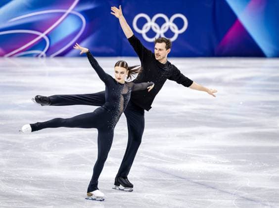 MILAN - Michel Tsiba and Daria Danilova during the short Figure skating, Eiskunstlauf routine in pairs at the Milan Ice Skating Arena at the Milan Winter Olympics. SEM VAN DER WAL ANP xVIxANPxSportx xxANPxIVx 550820349 originalFilename: 550820349.jpg