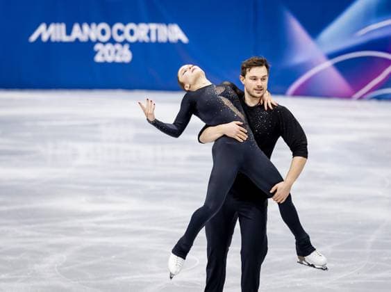 MILAN - Michel Tsiba and Daria Danilova during the short Figure skating, Eiskunstlauf routine in pairs at the Milan Ice Skating Arena at the Milan Winter Olympics. SEM VAN DER WAL ANP xVIxANPxSportx xxANPxIVx 550820390 originalFilename: 550820390.jpg