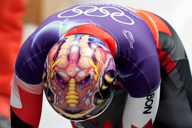 China ™s team during Skeleton Mixed Team at the Cortina Sliding Centre at the Milano Cortina 2026 Winter Olympics, in Cortina (Italy) February 15 , 2026 (Spada LaPresse)  Copyright: xSpada LaPressex