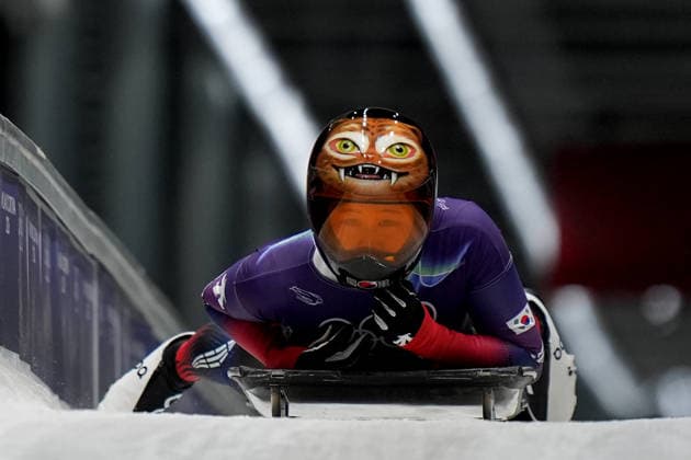 China ™s team during Skeleton Mixed Team at the Cortina Sliding Centre at the Milano Cortina 2026 Winter Olympics, in Cortina (Italy) February 15 , 2026 (Spada LaPresse)  Copyright: xSpada LaPressex